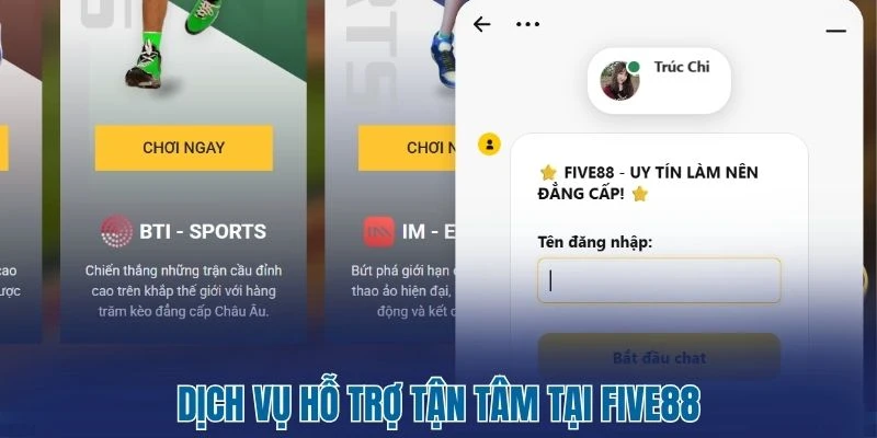 Five88 - Trải Nghiệm Đẳng Cấp Cá Cược Hoàng Gia Thời Thượng 3 Dịch vụ hỗ trợ tận tâm tại Five88
