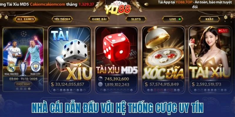 Yo88 - Nhà Cái Cá Cược Uy Tín Top Đầu Cho Cao Thủ Việt 1 Nhà cái dẫn đầu với hệ thống cược uy tín